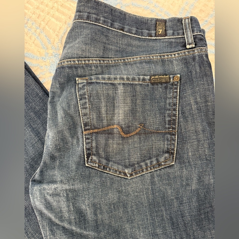 Men’s 7 For All Mankind jeans 34x33 - Picture 2 of 10